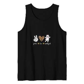 Discover Dog Samoyed Peace Love samoyed dog Tank Tops
