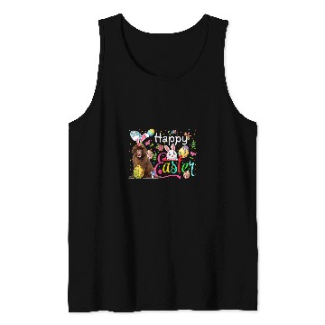 Discover Happy Easter Newfoundland Cosplay Bunny Chocolate Eggs Tank Tops