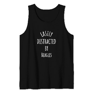 Discover Easily Distracted By Beagle Dog Tank Tops
