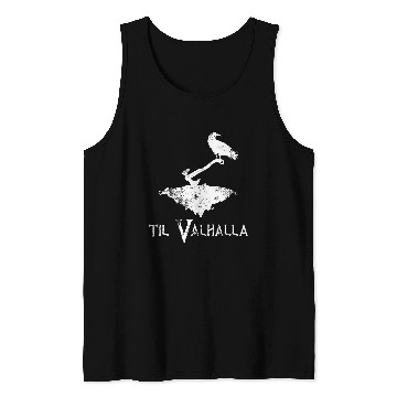 Discover Til Valhalla   for men Until Valhalla Viking Odins Raven Tank Tops