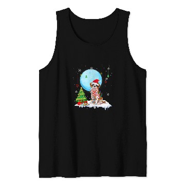 Discover Cute Saint Bernard Christmas Dog Lights Lover Tee Tank Tops