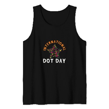 Discover Colorful Pattern Star September International Dot Day 1 Tank Tops