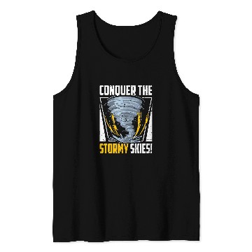 Discover Meteorologist Storm Chasing Storm Hunter Tornado Chaser Tank Tops