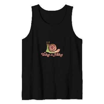Discover Take a Hike Laid Back Snail Art Tank Tops