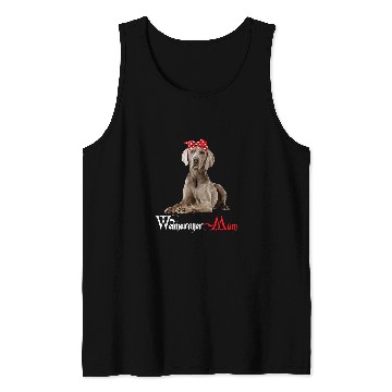 Discover dog mama puppy mom weimaraner Tank Tops