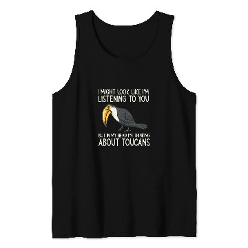 Discover Toucan Bird Rainforest Thinking About Toucans Tank Tops