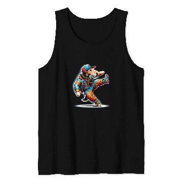 Discover Hip Hop Wire Fox Terrier Dog Dancer Tank Tops