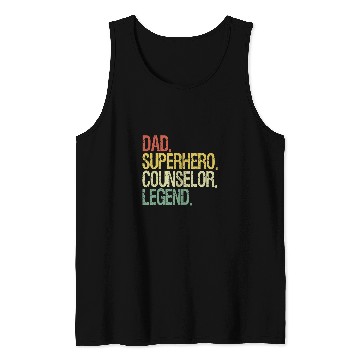 Discover Dad superhero counselor legend Tank Tops