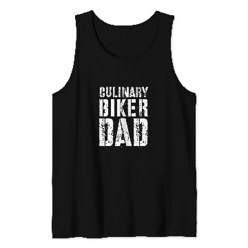 Discover Mens Funny Dad Motorcycle Chef Cooking Culinary Gift Tank Tops