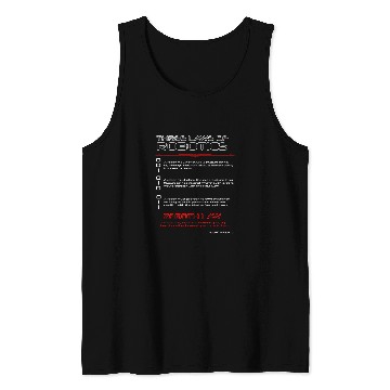 Discover THREE LAWS OF ROBOTICS 2THE ZEROTH LAW Tank Tops