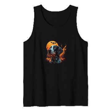 Discover Funny german shorthaired pointer Cute Halloween 1 Tank Tops