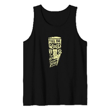 Discover Feel the Power 2Motorcycle Piston 2Cafe Racer Graphic Tank Tops
