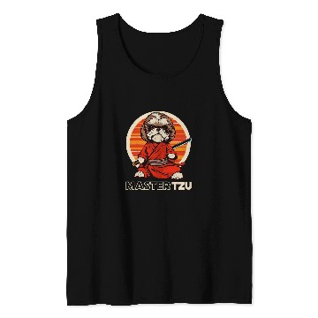 Discover Master Tzu Ninja Shih Tzu Samurai Dog Anime Tank Tops
