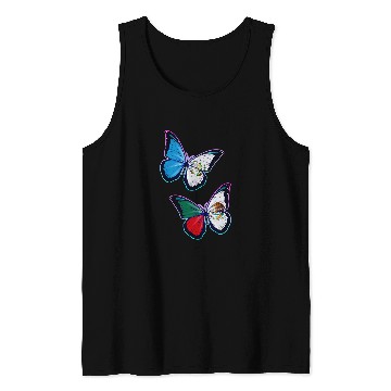 Discover Mexico and Guatemala bicultural roots  Butterfly version Tank Tops