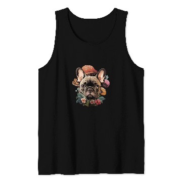 Discover Cottagecore French Bulldog Tank Tops