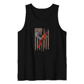 Discover Pheasant Bird Hunting American Flag Tank Tops