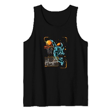 Discover Houston Space Dunk Astronaut Tank Tops