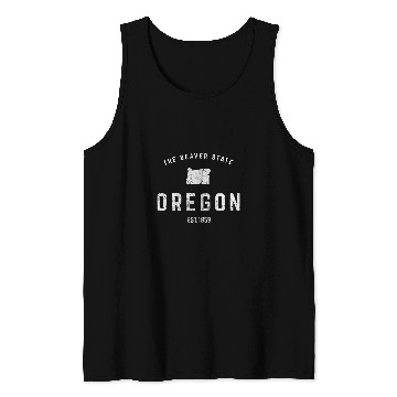 Discover Oregon 2The Beaver State 2Retrovintages look Tank Tops