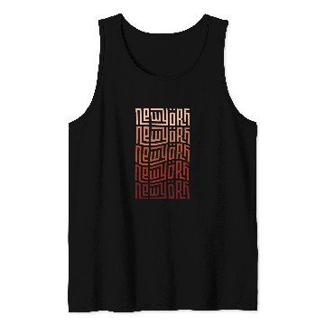 Discover New York Minimalist Typography Art NYC The Big Apple Tank Tops
