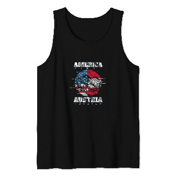 Discover Funny America First Austria Forest Meme Gift Tank Tops
