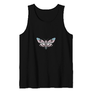 Discover Trans Pride Flag Transgender Hawk Moth LGBT  Emo Goth Tank Tops