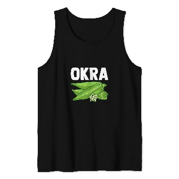 Discover Lacrosse Gift Okra Vegetable Food Vegetarian Tank Tops