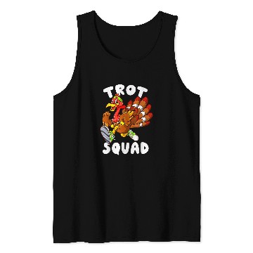 Discover Turkey Trot Squad Funny Thanksgiving Day Running Gift Tank Tops