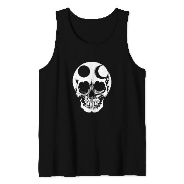 Discover Horror Skull Skull Art Skull Gothic Heavy Metal 2 Tank Tops