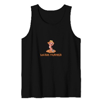 Discover Worm Farmer 2Funny Animal Lover Worm Vermiculture Tank Tops