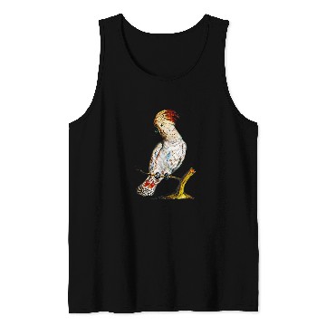 Discover White Parrot with Punk Crest Tank Tops