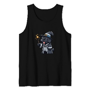 Discover Newfoundland Dog Wizard Funny Magic Tank Tops