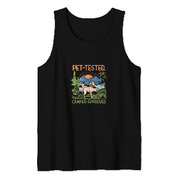 Discover Pet Tested Camper Approved Adventure Camping Tank Tops