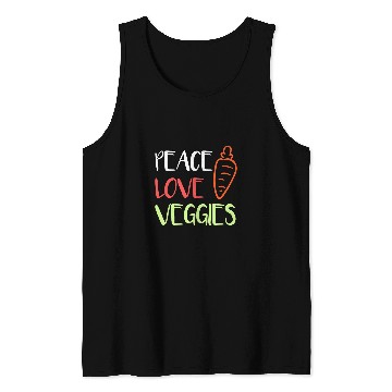 Discover Peace Love Veggies Vegetable Tank Tops