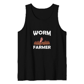 Discover Worm Farmer Vermiculture Gardening Farming Compost 26 Tank Tops
