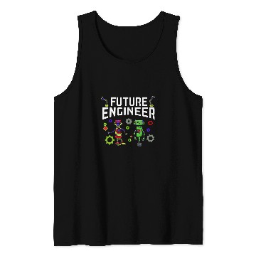 Discover Robot Builder Robotics Engineer AI Artificial Intelligence Tank Tops