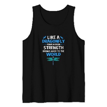 Discover Wisdom Quotes Inspirational Dragonfly Tank Tops