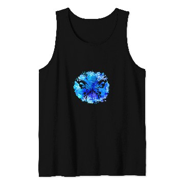 Discover Watercolor Butterfly Printed Graphic Tank Tops