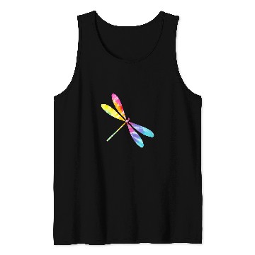 Discover Pretty Tie Dye Dragonfly Tank Tops
