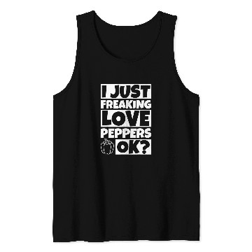 Discover Pepper Lover Funny Peppers Humor Gift Tank Tops