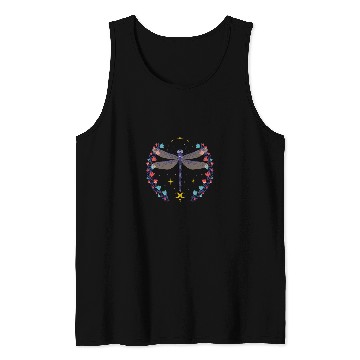 Discover Witchy Celestial Dragonfly Tank Tops