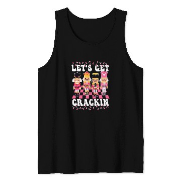 Discover Lets Get Crackin Pink Nutcracker Squad Ballet Christmas 1 Tank Tops