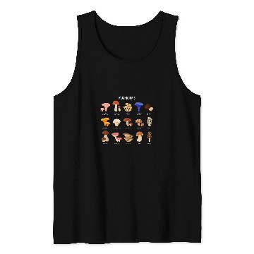 Discover Mushroom Identification Chart 2 Tank Tops