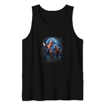 Discover Funny Doberman Doberman Pinscher Howling at the Moon Tank Tops