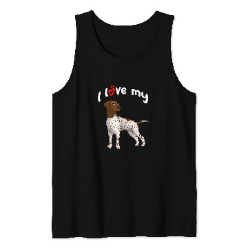 Discover I Love My German Shorthaired Pointer Dog Tank Tops