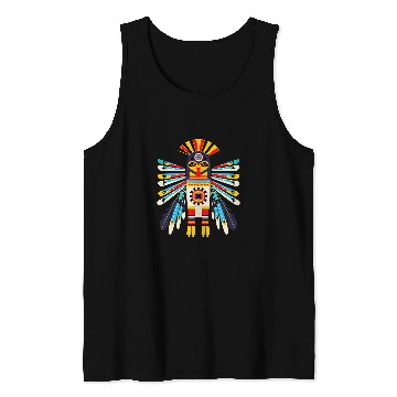 Discover Mythical Thunderbird in Pacific Northwest Coastal Art Style Tank Tops