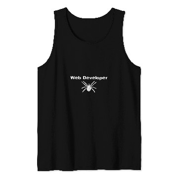 Discover Web Developer Spider cute dumb funny dad joke Tank Tops