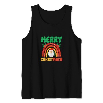 Discover Merry Christmath Design Christmas Math Teacher Tank Tops