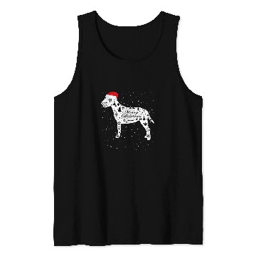 Discover Merry xmass Bull Terrier Dog Christmas Tank Tops