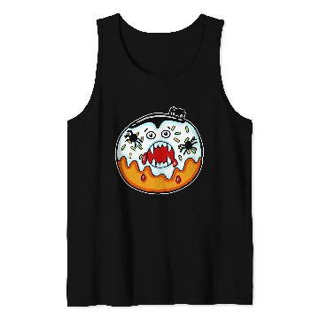 Discover Vampire Doughnut Halloween Costume Spider Blood Sprinkles Tank Tops