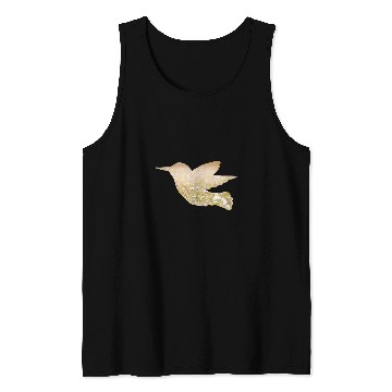 Discover Hummingbird Flight A Double Exposure Art Tank Tops